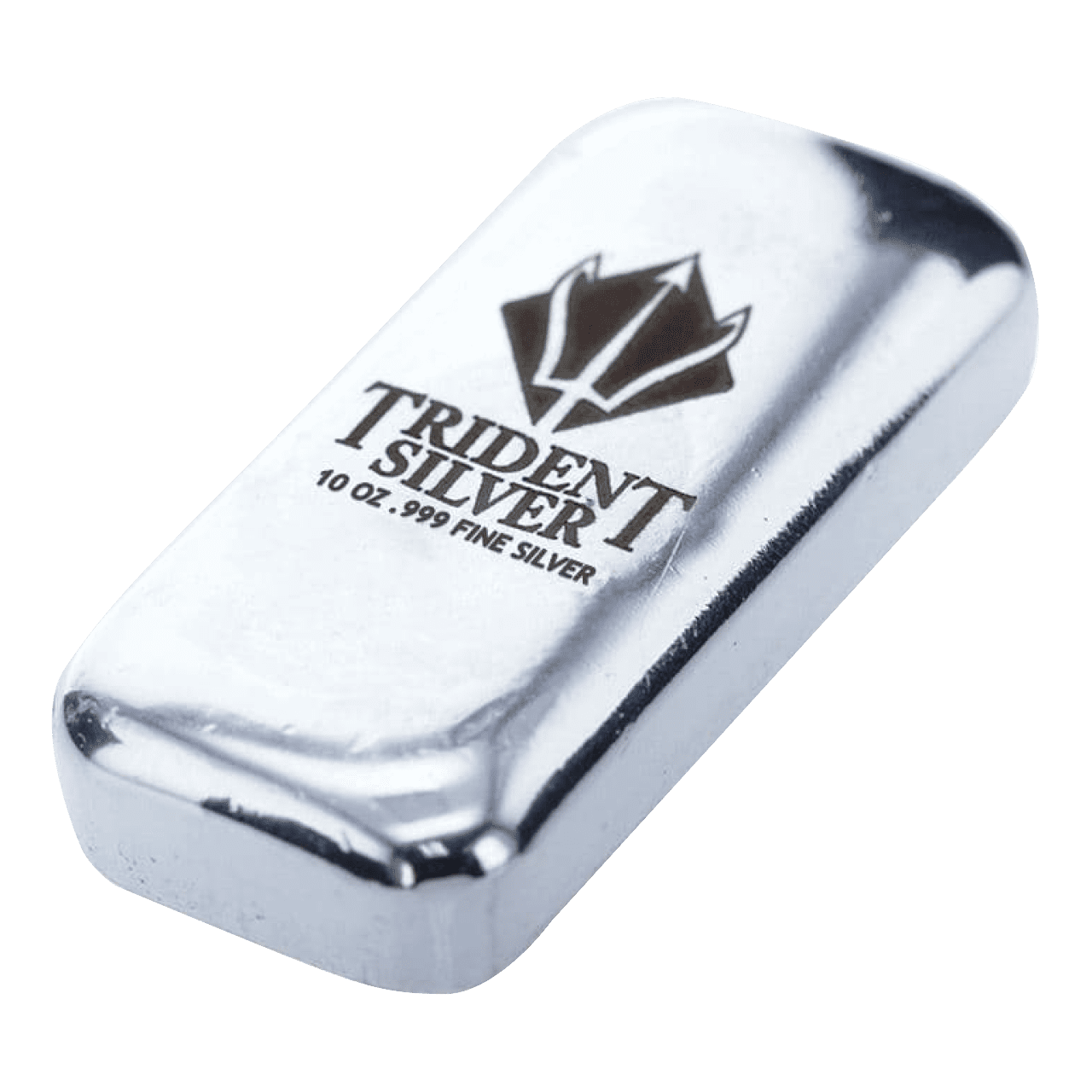 10 oz Poured Silver Bar- Trident Silver