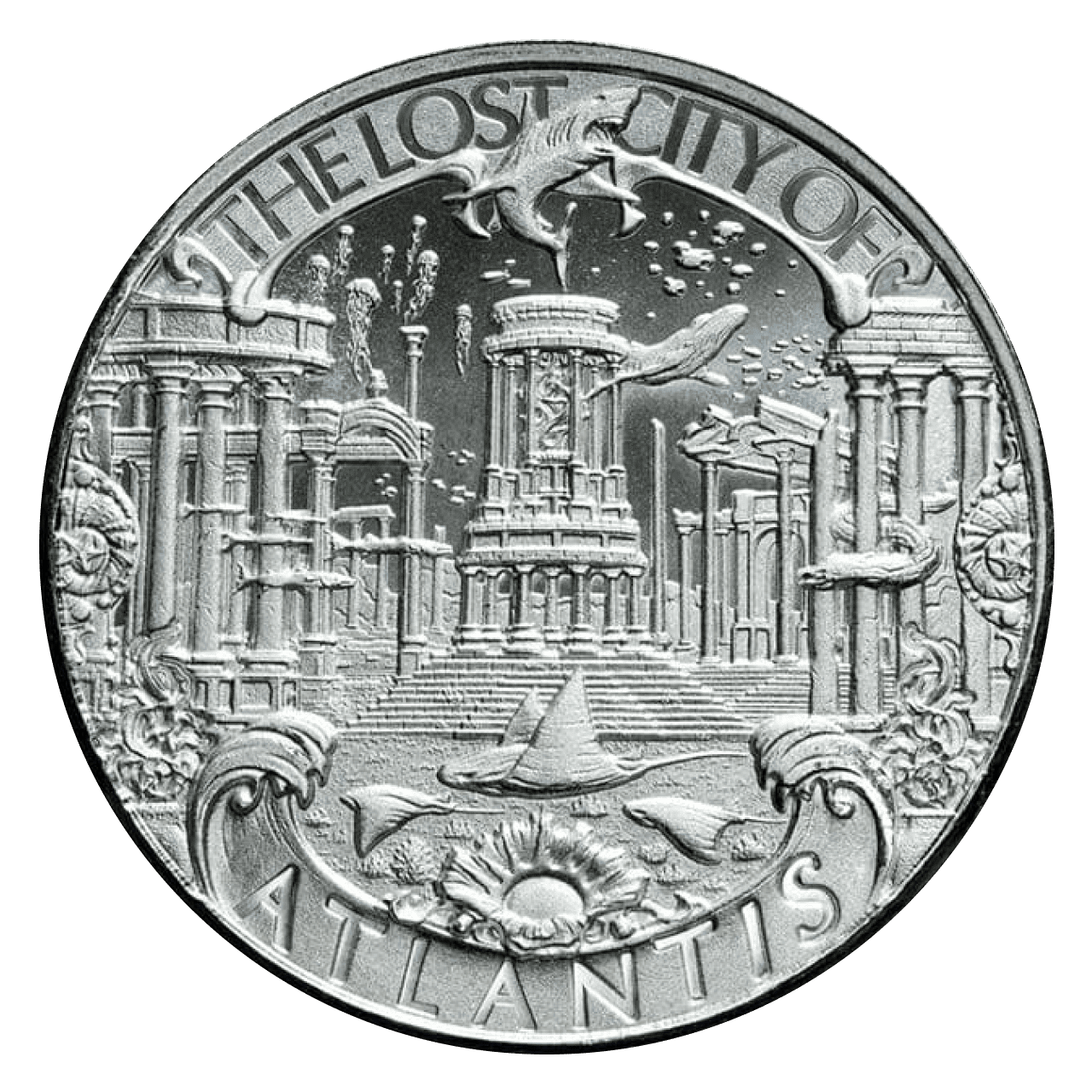 Atlantis 1 oz Silver Round - Lost Cities Series (.999 Pure)